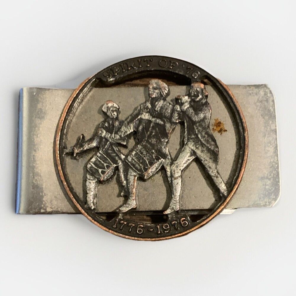VTG Money Clip United States of America  1776-1976 bicentennial 200 yrs